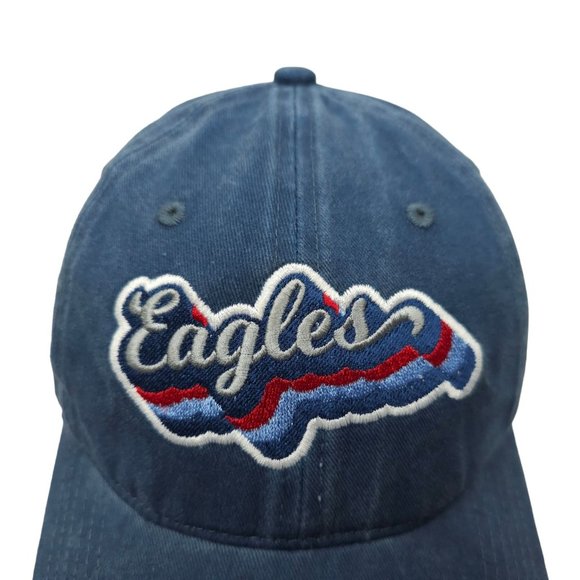 Richardson Eagles Twill Adjustable Tuck Strap Cap Trucker Baseball Hat Retro - Picture 7 of 13